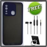 Generic Tecno Spark 8 Cover - Blue + 2 Free Gifts