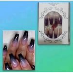 Generic Stickons Nails 24 Pieces Purple Colored Ombre Coffin Nails