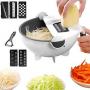 Generic Wet Basket 9 In 1 Multifunction Vegetable Grater Cutter