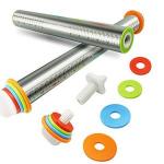 Generic Stainless Steel Adjustable Rolling Pin With Thickness Rings