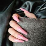 Generic 24Pcs Detachable False Nails DIY Nail Art-Pink