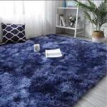 Generic Quality Blue Patched Soft And Tender Fluffy Carpet - 5*8