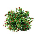 Generic 15 Heads Artificial Aglaia Odorata Flowers Plant Home Wedding Party Decoration-Red