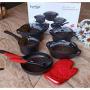 Signature 12Pcs Black Die Cast Non Stick Cooking Pots -