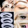 Generic 3 Shapes Eyebrow Shaping Stencils Thrush Card Tool Card Template