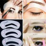 Generic 3 Shapes Eyebrow Shaping Stencils Thrush Card Tool Card Template