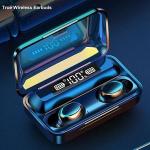 Bluetooth F9 Wireless Earphones With Charging Bank Stereo-Black