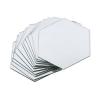 Generic 12Pcs Mirror Hexagon Removable Acrylic Wall Stickers Art DIY Home Decor Decals-Silver