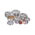 Generic New 6 Piece Stainless Steel Food Server Hot Pots