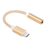 Generic USB-C Type C To 3.5 Mm Headphone   Adapter Earphone Audio Cable Gold