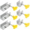 Generic 6 Pack Sliding Window Locks Security Aluminum Adjustable