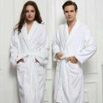 Generic White Cotton Bathrobe