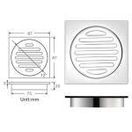 Generic Tile Insert Round Floor Drain Waste Grate