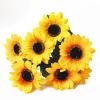 Generic 1 Bouquet 7 Heads Artificial Sunflower Faux Silk Flowers Home Wedding Decor