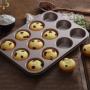 Generic Non-Stick 12 Pcs Queen Cake/Cupcake Baking Tray Mold