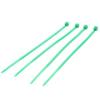 Generic 100 Pcs Green Plastic Cable Zip Tie Fasten Wrap
