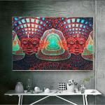 Generic 36 X 24` K Psychedelic Trippy Art Silk Cloth Poster Decor D