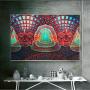 Generic 36 X 24` K Psychedelic Trippy Art Silk Cloth Poster Decor D