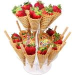 Generic Round Clear Acrylic Mini Ice Cream Cone Holder
