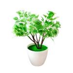 Generic Artificial Potted Plants Fake Flower Bonsai Home-Green