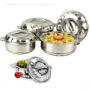 Happy Meal 4 Pcs Quality Stainless Steel Hotpots