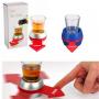 Generic 8PCS Spin The Shot Fun Drinking Game After Dinner Party Include Glass