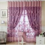 Generic Modern Room Floral E Tulle Door Window Curtains Balcony Pane