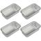 Generic 4Pcs Aluminum Alloy Loaf Tin Rectangular