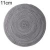 Generic Round Heat Insulation Table Mug Mat Pad Placemat Non-slip Coasters Home Decor-Dark Gray