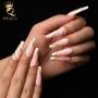 Generic 24Pcs Detachable False Nails Nail Art-Pink JM2393