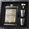 Generic Hip Flask Set 8OZ Old Jack Patch Core