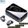 Qwen Tws Wireless BT Earbuds Stereo Touch Control Headset  Bluetooth 5.3 Earphones With Power Bankk