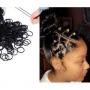 Fashion Black Mini Hair Rubber Bands/ Hair Bands- 300pcs