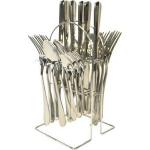 Generic 24 Pieces Stainless Steel Cutlery Set With A Stand