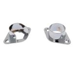 Generic 2 Pieces Wall Pole Recess Wall Bracket Curtain Rod Finial Window