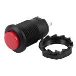 Generic 1 X 12mm Car Boat Latching Lock Push On / Off Button 125V 250V red