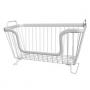 Generic Stackable Storage Basket Kitchen Table Multi-Layer Rack Vegetable Fruit Snack Iron Metal Shelf Room OrganizerWhite