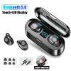 TWS Wireless Bluetooth Ear-bud In-ear Bass & Stereo Headsets Earphone F9 With Charging Pod