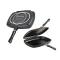 Dessini Original Double Pan /Meat Grill+ Non Stick - Black 36CM