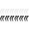Brookside 12 Pairs Eyeglass Ear Grip Antislip Eyeglass Holder Silicone Eyeglass Ear Hook Eyeglass Temple Tips Sleeve Retainer