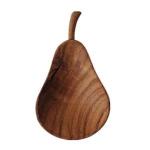 Generic Wood Sauce Plate Pear Plates Wooden Wasabi Sauces Dispenser Oil Container Dining Room Accessories (Pear)
