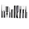 Generic 10 Pcs Black Hair Styling Plastic Combs Set.