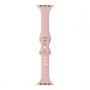 Generic Silicone Replacement Strap Watchband For Apple Watch Series 7 41mm / 6 & SE & 5 & 4 40mm / 3 & 2 & 1 38mm(Pink Sand)