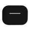 Generic (only Case) Anti-falling Wear-resistant Solid Color Earphone Storage Pouch For AirPods Pro-Black