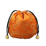 Generic Bright Color Chinese Good Lucky Bag Auspicious Cloud-Orange