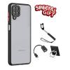 Samsung Galaxy A12 Back Cover Case + Selfie Stick + OTG Cable + Phone Ring.