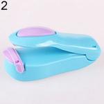 Generic Lovely Mini Heat Sealing Machine-Blue Base + Purple Cover