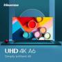 Hisense 55” 4K UHD 2022 LATEST MODEL,VOICE CONTROL,WI-FI,FRAMELESS,4K HDR-55A61G