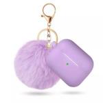 Generic 2021 New Cute Cartoon Soft Silicone Earphone Cases For AirPods Pro Cover With Pom Pom Fur Ball Keychain For Apple Accessories