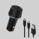 Oraimo OCC-21DML Highway Car Charger With 2-In-1 Lightning And Micro USB Cable
